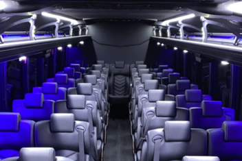 Eau Claire Charter Bus Interior